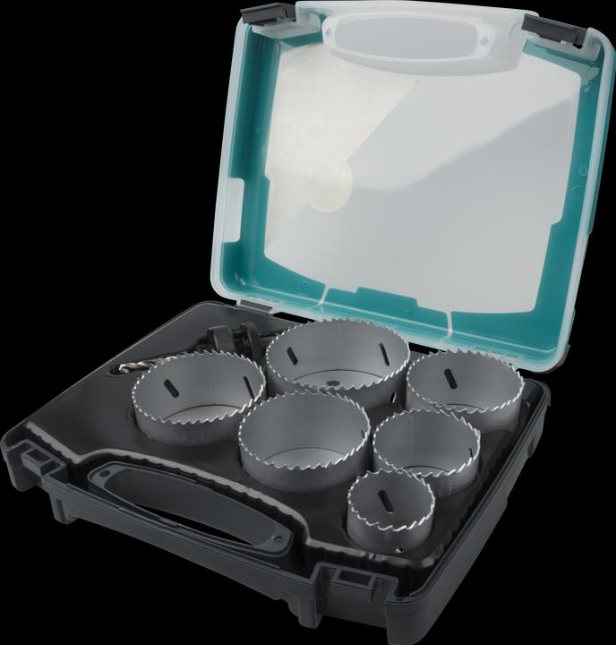 Produktbild wolfcraft wolfcraft 1 Lochsägen-Set BiM ø40,54,65,68,74,86mm (40, 54, 65, 68, 74 mm, 86 mm)