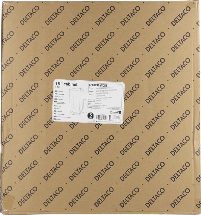 Produktbild Deltaco 19-5412B rack cabinet 12U Freestanding rack Black (12 HE, 19 Zoll Rack)