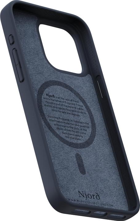 Produktbild Njord Hard-Cover Salm.Leather Magsafe Case Black (Apple iPhone 15 Pro Max)