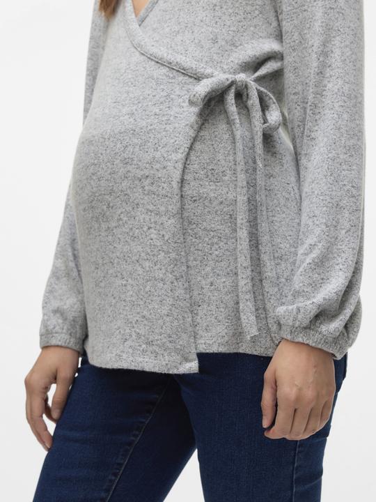 Image du produit Mamalicious Normal geschnitten V-Ausschnitt Top Bluse (M)