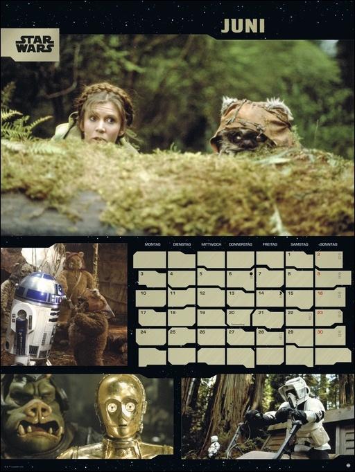 Produktbild Star Wars Broschur XL Kalender 2024 (45 x 30 cm, Deutsch)