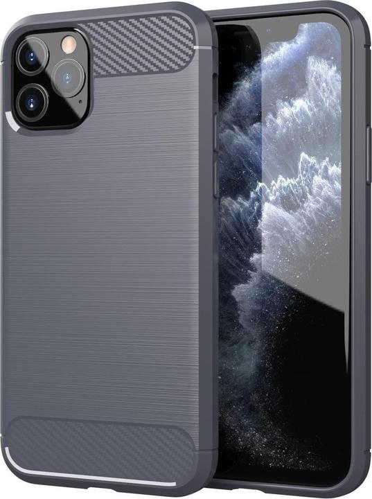 Image du produit Cadorabo TPU Ultra Slim carbon edelstahl Combi Cover (Apple iPhone 11 Pro)