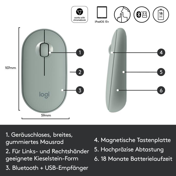 Image du produit Logitech Caillou M350 (Sans fil)