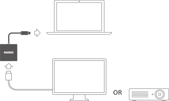 Image du produit Sitecom CN-346 Videokonverter (Mini DP, HDMI)