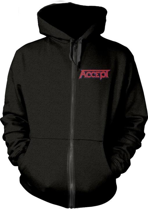Actual product image Accept Metal Heart 1 (Zipper-Hoodie) (S)