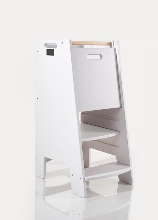 Actual product image Tupti.wood NOWAY - Montessori Lernturm Kitchen Helper Hellgrau