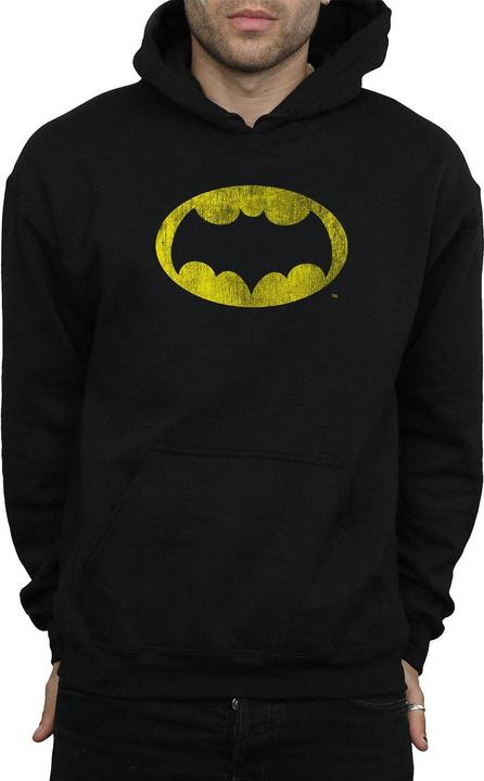 Actual product image Mens Batman TV Series Distressed Logo Hoodie (XXL)