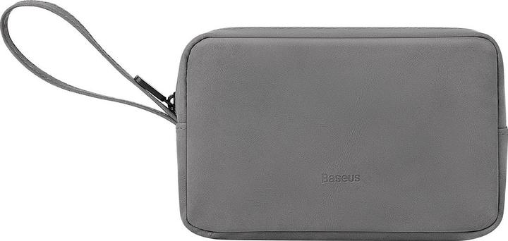 Actual product image Baseus EasyJourney Series small travel bag phone pouch, headphones and other small items grey