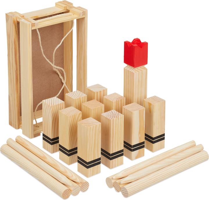 Actual product image Relaxdays Kubb game