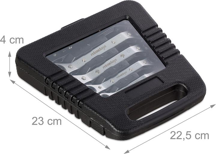 Actual product image Relaxdays Ring ratchet wrench set (11 mm, 14 mm, 6 mm, 7 mm, 15 mm, 13 mm, 10 mm, 12 mm, 9 mm, 8 mm)