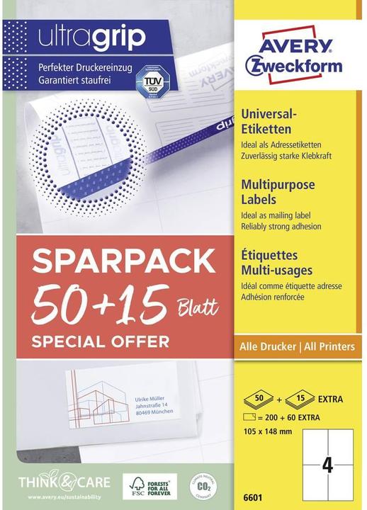 Produktbild Avery Universal-Etiketten
