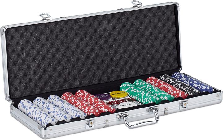 Immagine prodotto Relaxdays Valigetta poker (Multilingue)