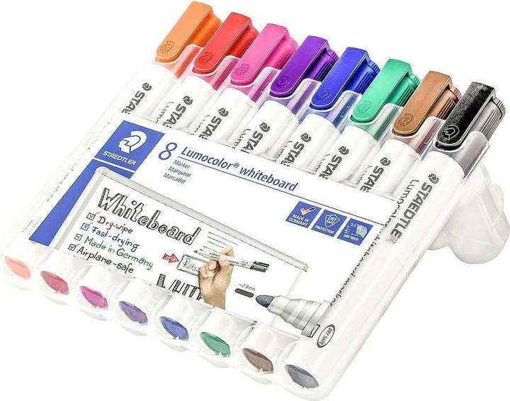 Produktbild Staedtler Lumocolor 351 (Orange, Violett, Blau, Grün, Braun, Rot, Schwarz, Pink, 2 mm, 8 x)