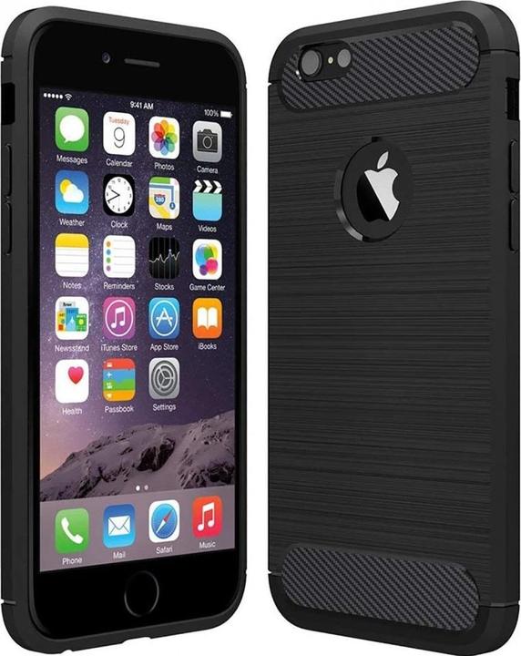 Actual product image Screenguard Apple iPhone 6/6S Case Carbon Brushed Soft TPU (Apple iPhone 6)