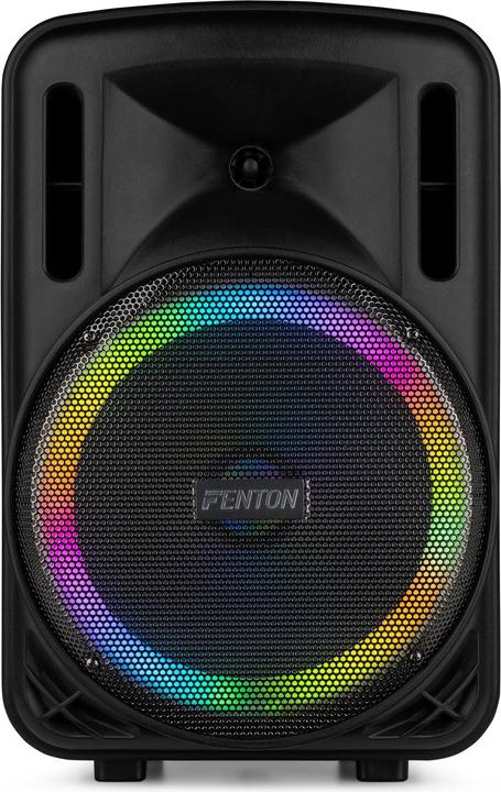 Image du produit Fenton Speaker Bluetooth - FT12LED MK2 karaoke box met LEDâ€™s, accu en microfoon - Voor (Actif)