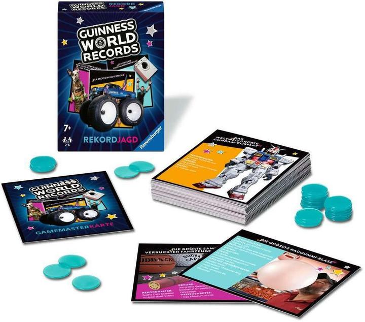Actual product image Ravensburger 22889 - Guinness World Records: Record hunt - the quiz and memory game full of (German)