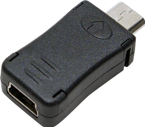 Produktbild LogiLink Micro USB B – Mini USB Adapter (0.08 m, USB 2.0)