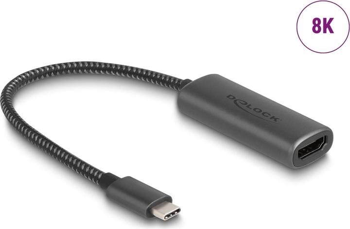 Actual product image Delock USB Type-C Adapter to HDMI (DP Alt Mode) 8K with HDR (USB-C, 20 cm)
