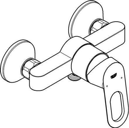 Immagine prodotto Grohe Miscelatore per doccia BauLoop DN 15 - cromo (23340000)