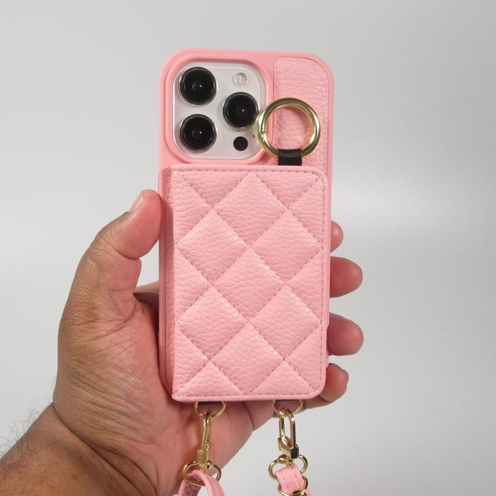 Immagine prodotto PhoneLook Hülle Gepolstertes Leder mit Spiegel und Kartenfach grosse abnehmbare Riemen (Apple iPhone 15 Pro Max)