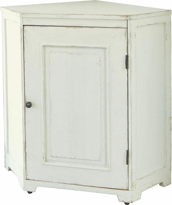 Actual product image Loberon Yurielka corner chest of drawers antique white