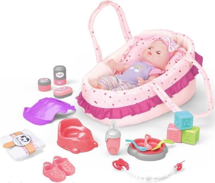 Komelon 14in Doll Backpack Set With Drink /Pee