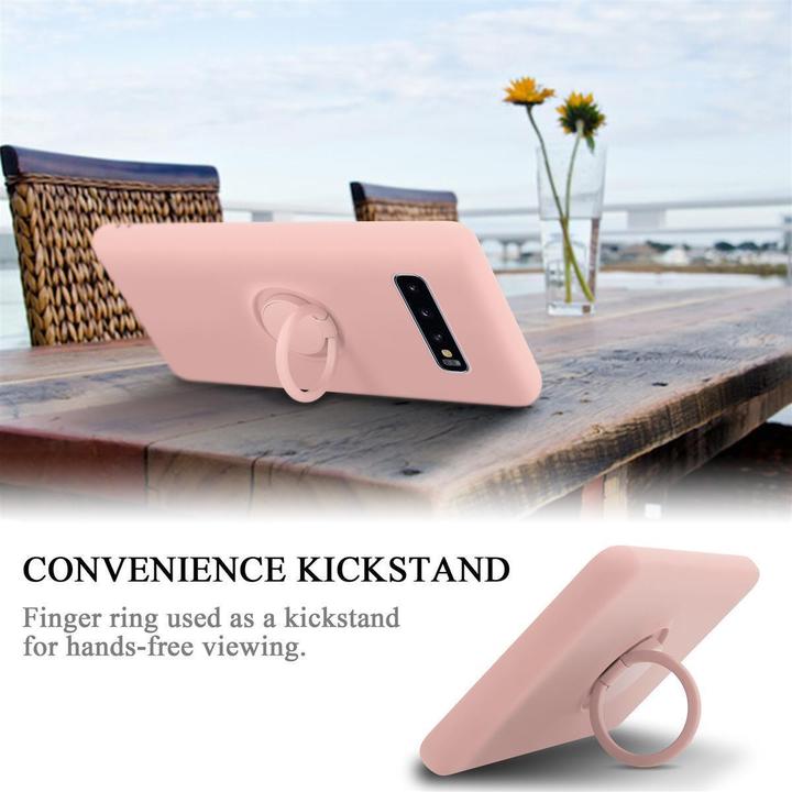 Actual product image Cadorabo TPU Liquid Ring Silicone Case Cover (Samsung Galaxy S10+)