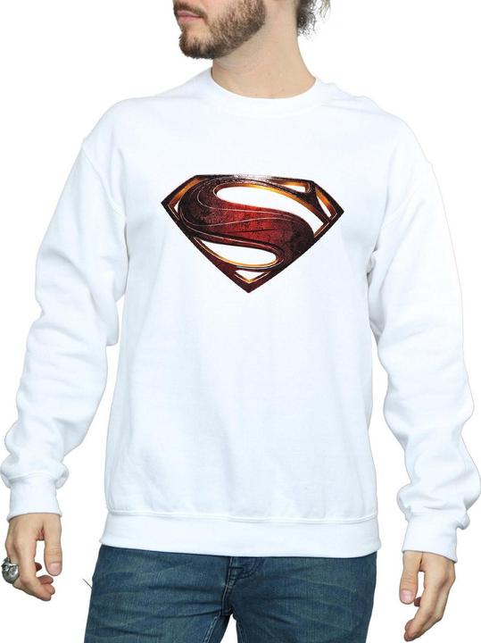 Actual product image Mens Justice League Movie Superman Emblem Sweatshirt (S)