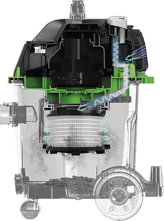 Productafbeelding Cleancraft Nat- en droogzuiger wetCAT 120 RH voor het opzuigen van vloeistoffen en vaste deeltjes (Nat-droog stofzuiger)