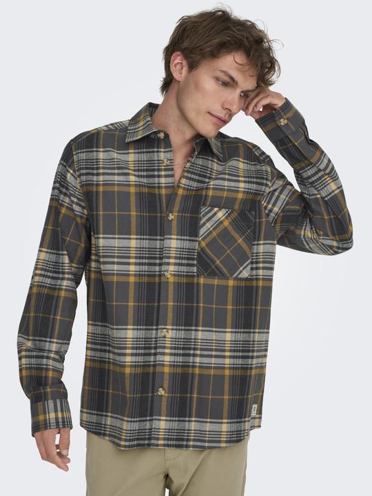 Produktbild Only & Sons Normal geschnitten Hemdkragen Hemd Hemd (XL)