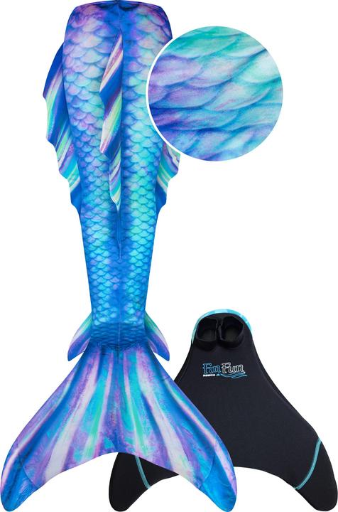 Actual product image Fin Fun Mermaidens" mermaid fin "Atlantis" Pacific Pearl (M)