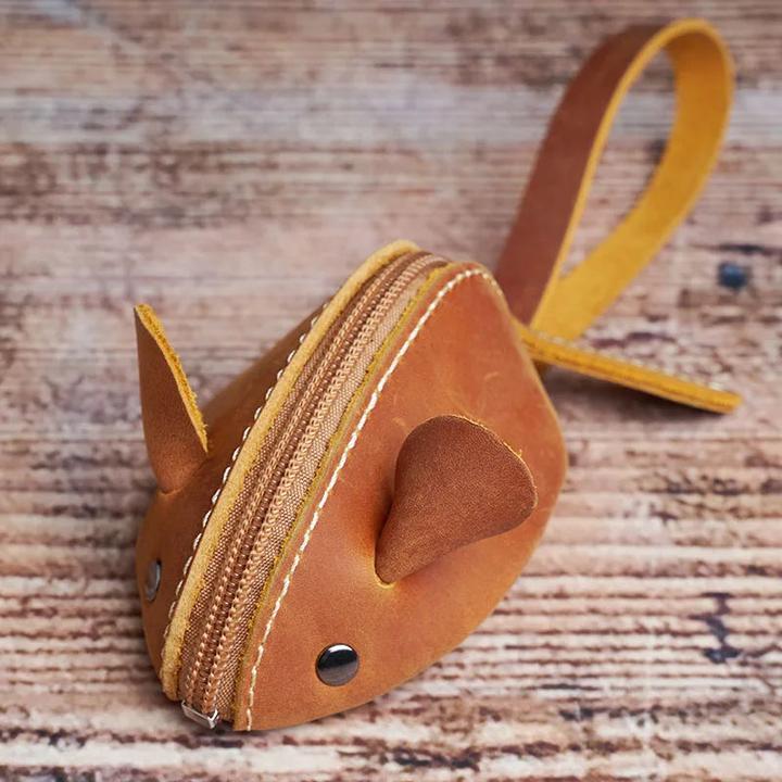Produktbild Only-Bags.Store Vintage Mini Mini Münze Brieftasche Echtes Leder Kleine Brieftasche Maus Aufbewahrungstasche