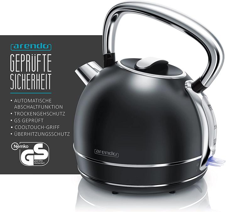 Actual product image Arendo Kettle-Milk Frother-Toaster Set (0.20 l)