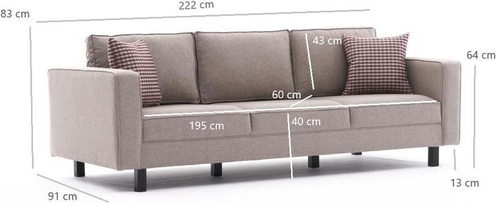 Produktbild Atelier del Sofa Jaden (3-Sitzer)