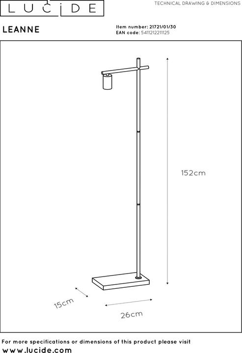 Actual product image Lucide Leanne (E27)
