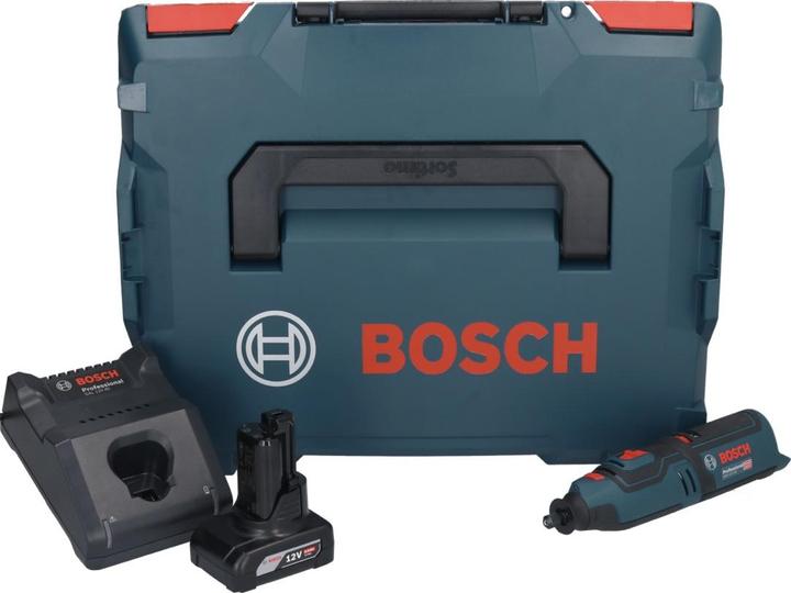 Produktbild Bosch Professional Bosch GRO 12V-35 Akku Rotationswerkzeug 12V + 1x Akku 6,0Ah + Ladegerät + L-Boxx (Oszillationsschleifer)
