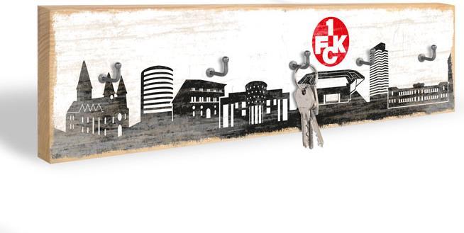 Immagine prodotto 1.FC Kaiserslautern 1° FCK Skyline look shabby + 5 ganci (40 x 10 cm)