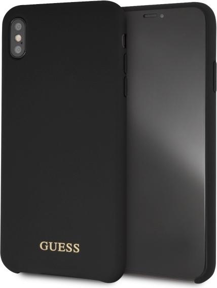 Image du produit Guess GUHCI65LSGLBK iPhone Xs Max black/czarny étui rigide en silicone (Apple iPhone XS Max)