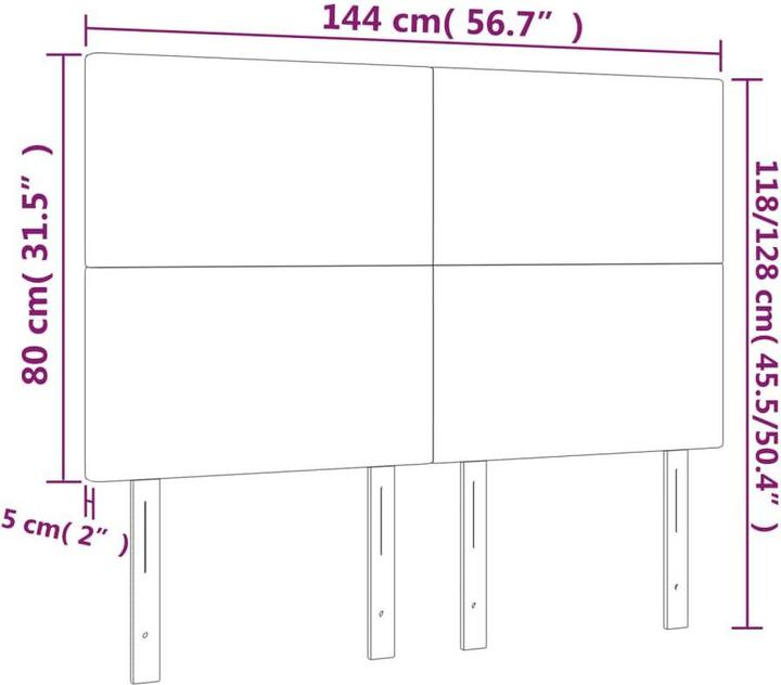 Actual product image VidaXL Templeton (144 x 5 x 128 cm)