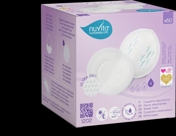 Actual product image Nuvita Nursing pads for day and night (60 x)