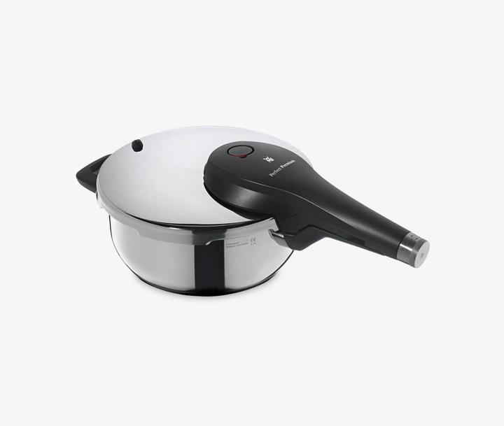 Produktbild WMF Schnellkochtopf 3tlg 4,5+3,0l Dampfkochtopf Perfect Premium Induktion (22 cm, Dampfkochtopf, Edelstahl)