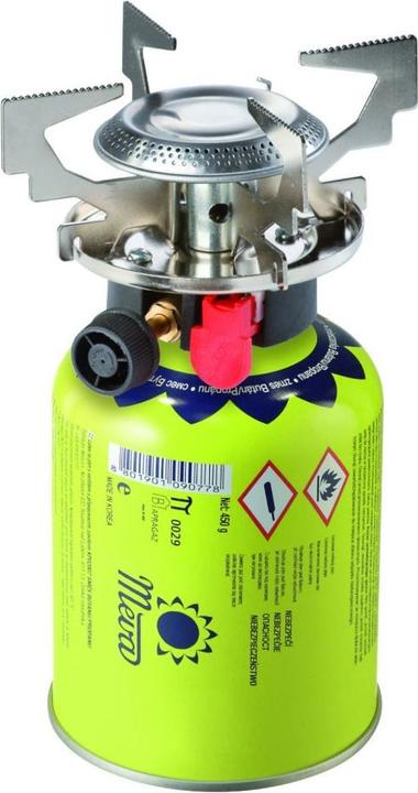 Image du produit Meva Réchaud de camping à gaz avec cartouches de gaz (filetage ou valve) Allumeur piézo ATOS 1.8kW