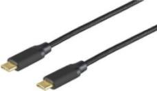 Actual product image Shiverpeaks PRO Series II USB 3.1 cable, C male- C male 1.0 m, gold plated contacts, braided textile edge (1 m, USB 3.2 Gen 2, 100 W)