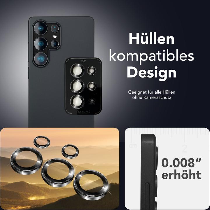 Produktbild Nalia Focus.Pro CLX - Kameraschutz Linsenglas Reflexionsfrei - Camera Lens Protector (1 Stück, Samsung Galaxy S25 Ultra)
