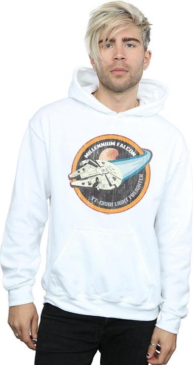 Immagine prodotto Star Wars Millennium Falcon Badge Felpa con Cappuccio Uomo (S)