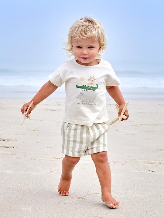 Produktbild Vertbaudet Baby-Set: T-Shirt & Shorts mit Streifenmuster (68)