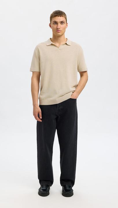 Actual product image Selected Homme Slhmattis Ss Knit Sun Open Polo Noos (S)