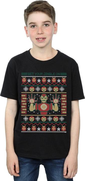 Produktbild Iron Man Get Your Jingle On Fair Isle TShirt Jungen (152, 158)