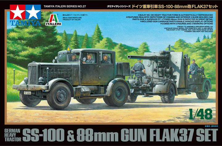 Produktbild Tamiya German Heavy Tractor SS-100 88mm Gun Flak