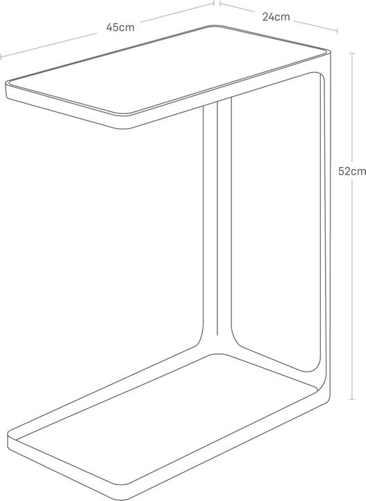 Image du produit Yamazaki Table d'appoint FRAME (24 x 45 x 52 cm)